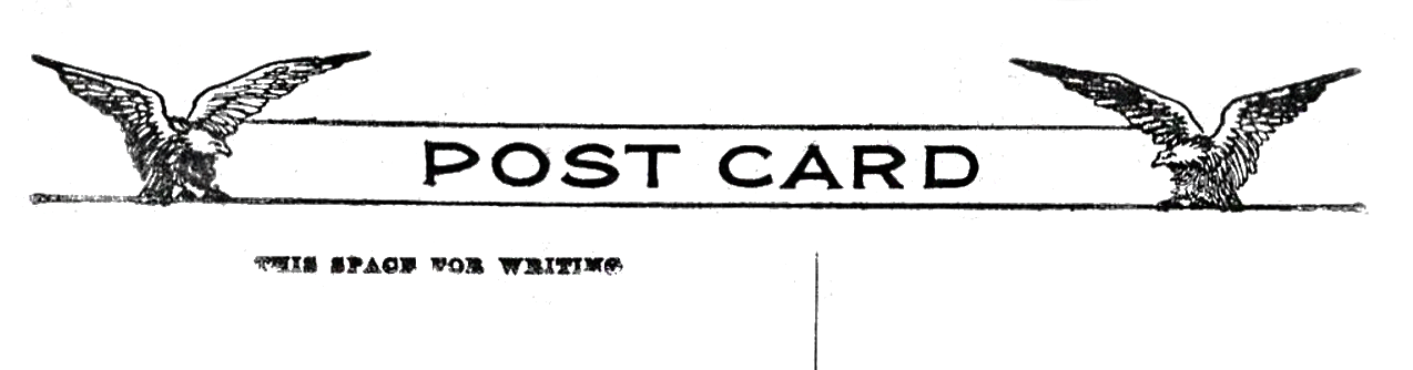 Cott Printing Co. Postcard Back